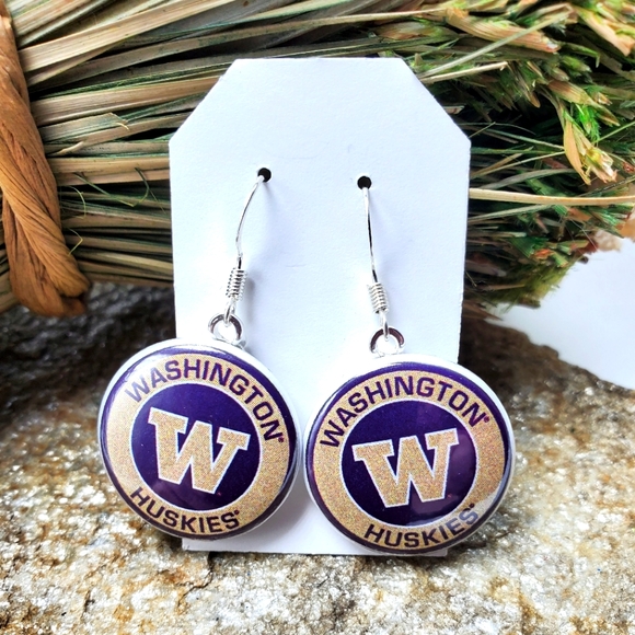Bad Cat Craft | Jewelry | Washington Huskies Earrings University Of ...